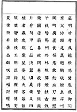 「小学国語読本」巻5 巻末漢字一覧票
